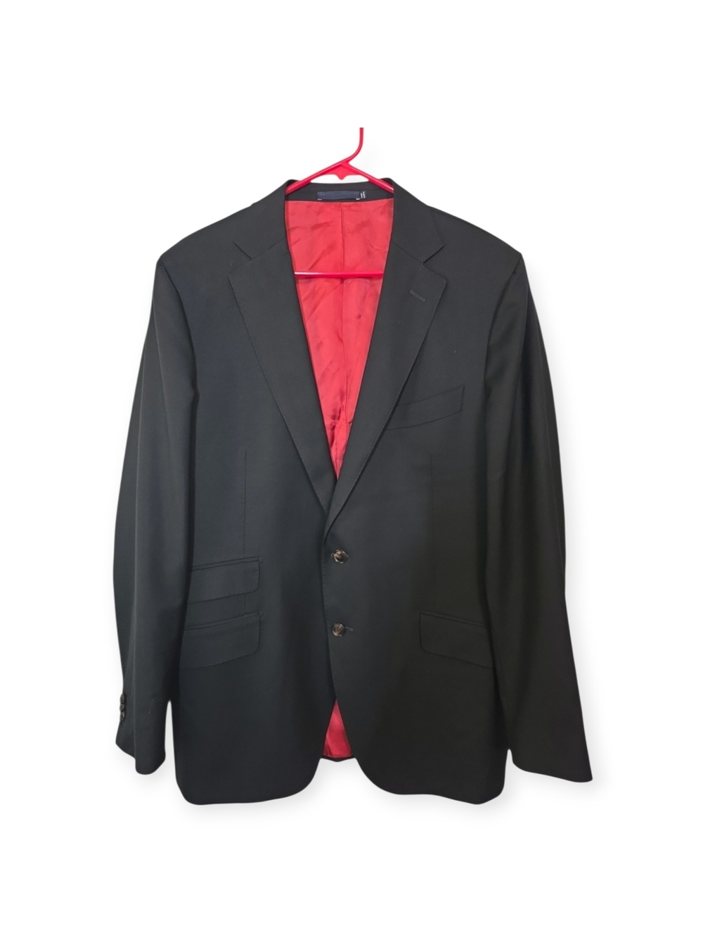 Mens Suit Supply Sienna Single Breasted black pure wool super 150s blazer, 44